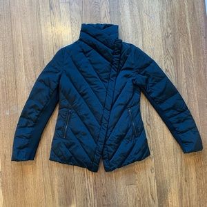 Zara down jacket black